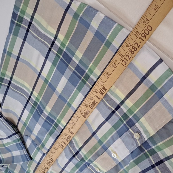 Saddlebred Men's Big & Tall Plaid Button Down Shirt 3X Easy Care - Picture 8 of 8